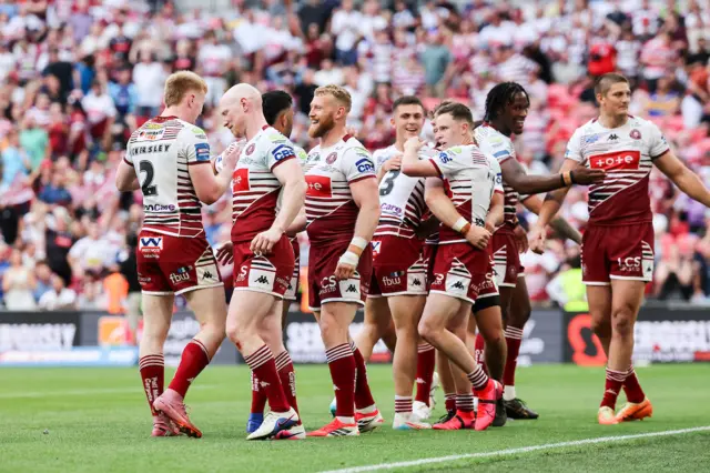 Wigan celebrate