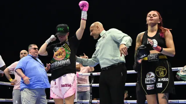 Francesca Hennessy after victory