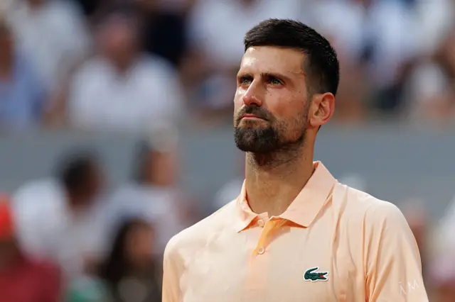 Novak Djokovic at the French Open