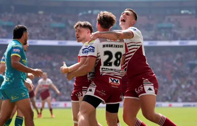 Wigan celebrate