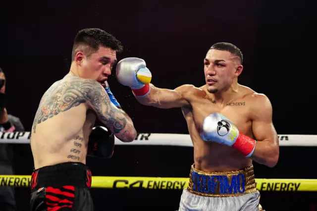 Teofimo Lopez punches Steve Claggett