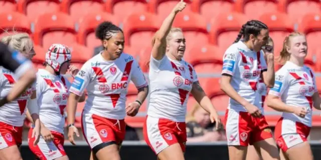 St Helens celebrate