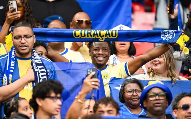 Curacao fans at Hampden