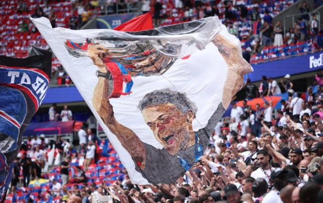 Paris Saint-Germain fans in the stands