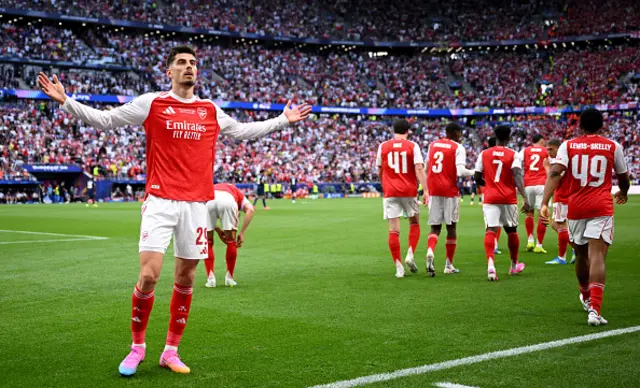 Kai Havertz of Arsenal celebrates