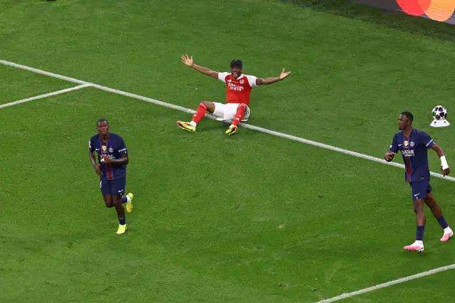 Noni Madueke of Arsenal appeals for a penalty
