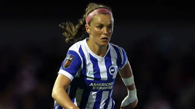 Caitlin Hayes of Brighton & Hove Albion in action