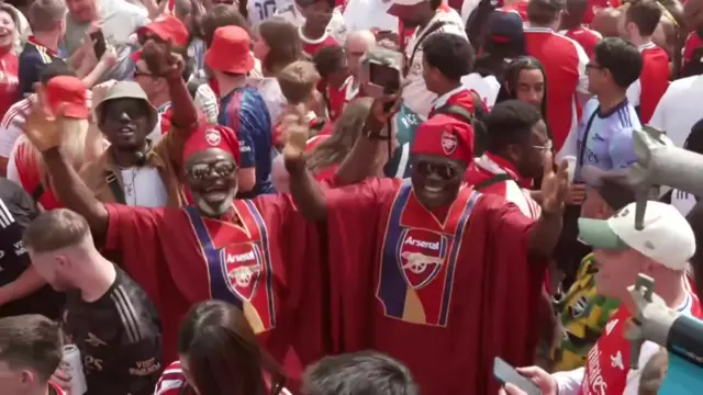 Fans celebrate