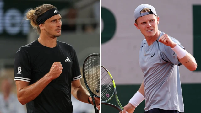 Alexander Zverev and Jesper de Jong