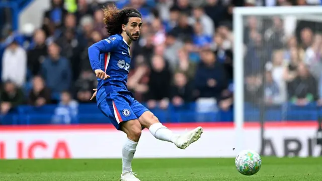 Marc Cucurella passes the ball