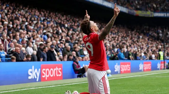 Igor Jesus of Nottingham Forest celebrates