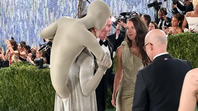 the back of Jordan Roth's dress