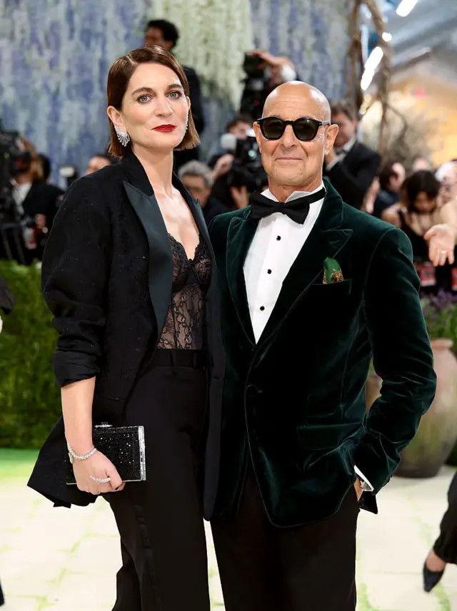 Stanley Tucci and his wife Felicity Blunt