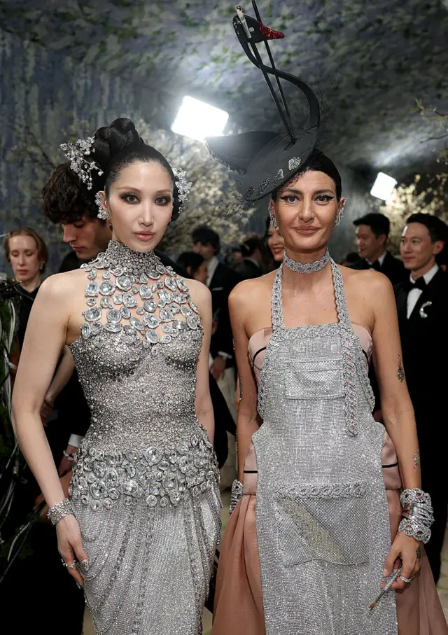 EJAE and Giovanna Engelbert attend the 2026 Met Gala
