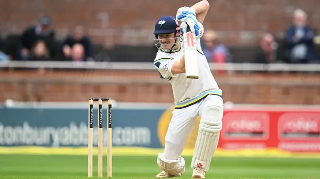 Yorkshire's James Wharton drives