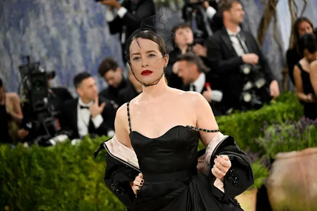 Actress Claire Foy on the carpet