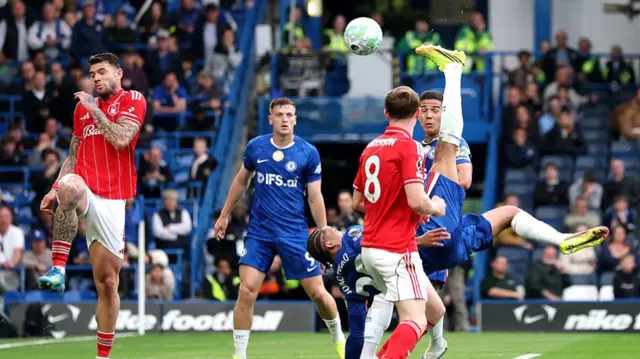 Joao Pedro of Chelsea scores his team's first goal