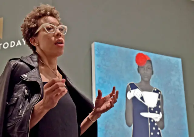 Amy Sherald speaks about painting the official commissioned
