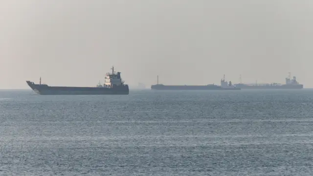 Vessels in the Strait of Hormuz