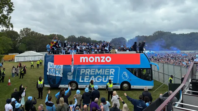 The bus at the park