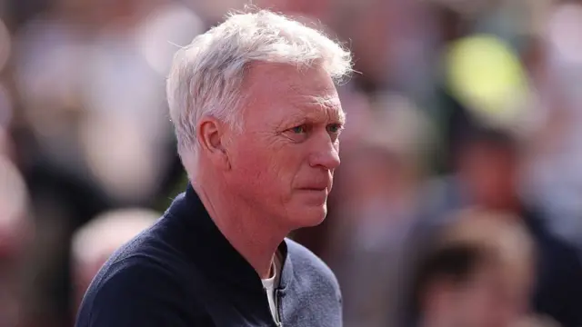 David Moyes looks on
