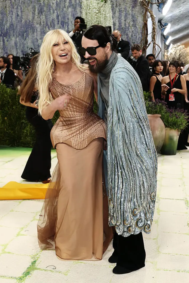 Donatella Versace and Alessandro Michele