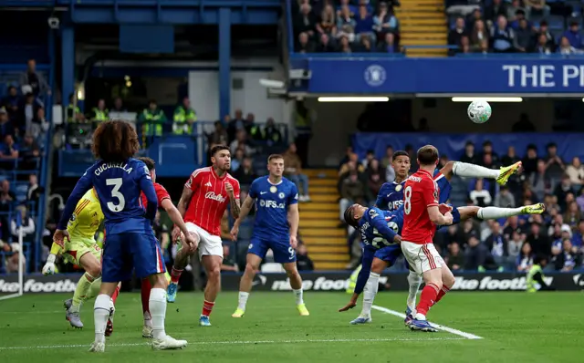 Joao Pedro of Chelsea scores his team's first goal