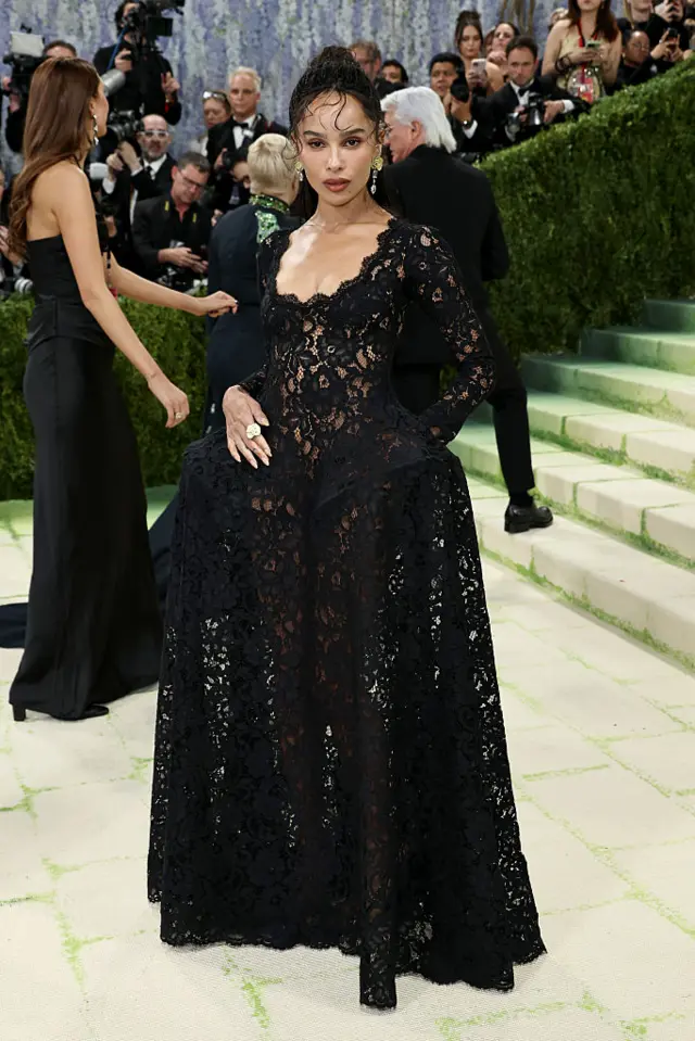 Actress Zoe Kravitz on the carpet