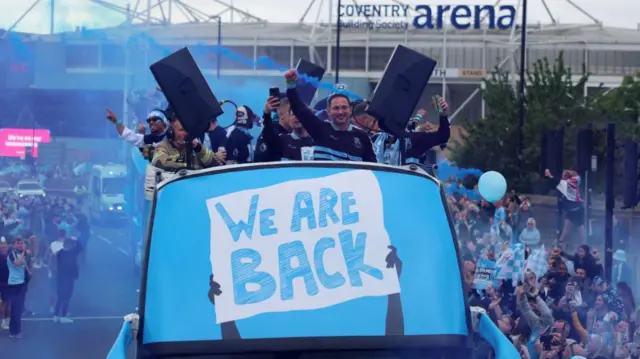 The coventry city bus