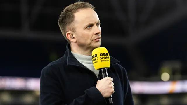 BBC Sportscene presenter Jonathan Sutherland