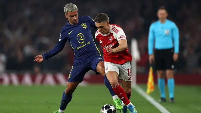 Griezman and Trossard in action
