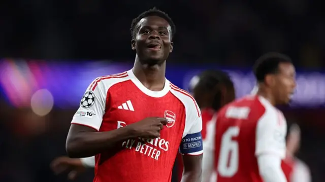 Saka celebrating