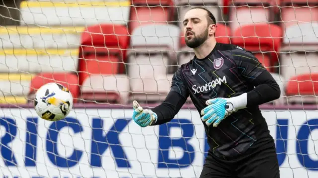 Arbroath goalkeeper Aidan McAdams
