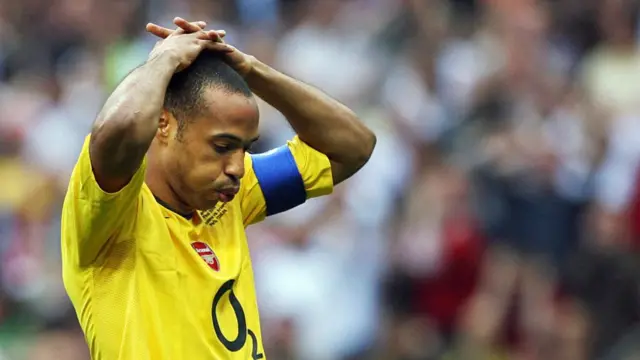 Thierry Henry reacts