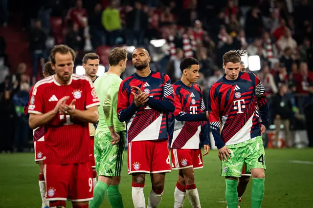 Jonathan Tah of FC Bayern Muenchen looks dejected