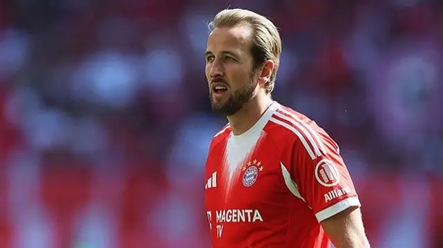 Harry Kane in action for Bayern Munich