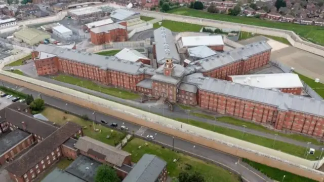 Bird's-eye view of HMP Wakefield