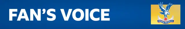 A Crystal Palace 'fan's voice' banner