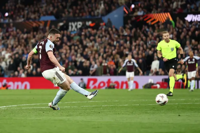 McGinn slots home the fouth goal on the night for Villa