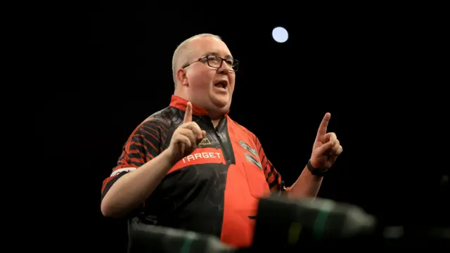 Stephen Bunting walks out before his match against Gian van Veen on night fourteen of the BetMGM Premier League 2026 at First Direct Bank, Leeds
