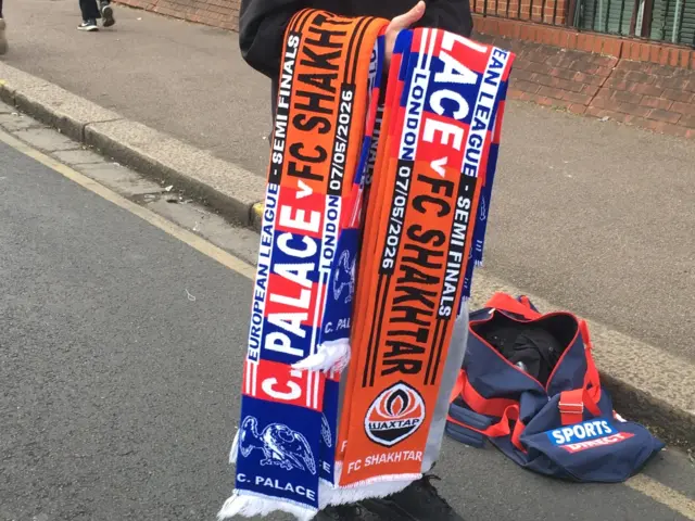 Half and half scarf
