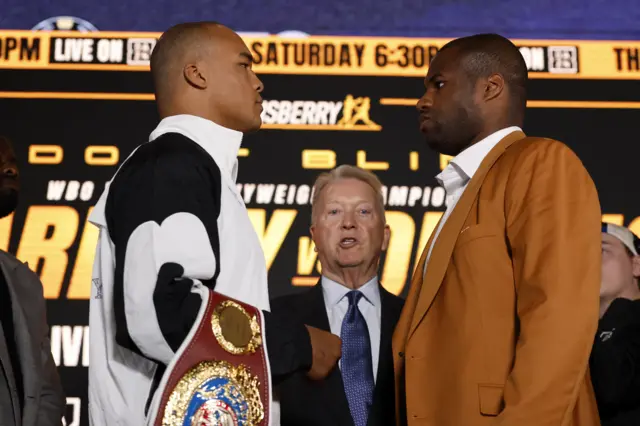 Fabio Wardley faces off with Daniel Dubois