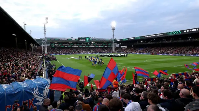 A view of Selhurst Park from the stands