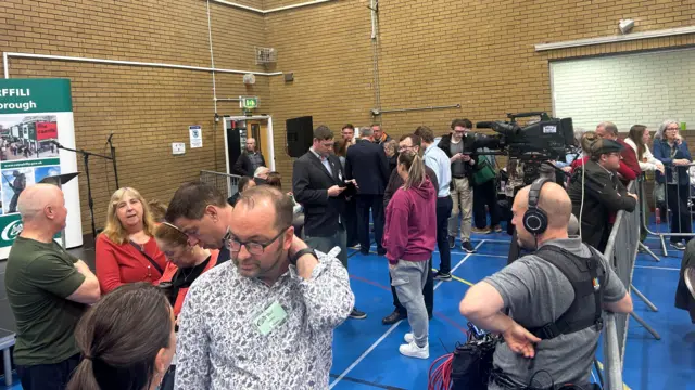 Blaenau Gwent Caerffili Rhyymni constituency at Caerphilly leisure centre