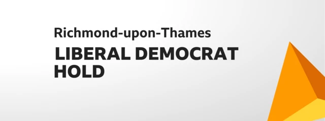 Graphic with Lib Dem hold and Richmond-upon-Thames written upon it