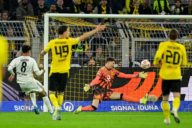 Frankfurt's Algerian midfielder Fares Chaibi scores an offside goal
