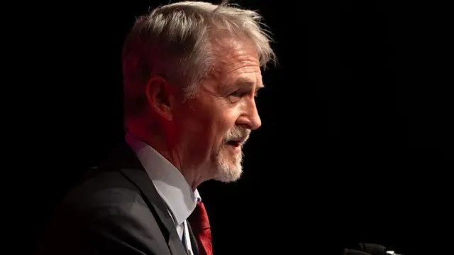 Deputy First Minister of Wales Huw Irranca-Davies speaks at the Welsh Labour Conference on June 29, 2025 in Llandudno, Wales.