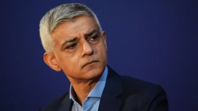 Mayor of London Sir Sadiq Khan speaking at an event