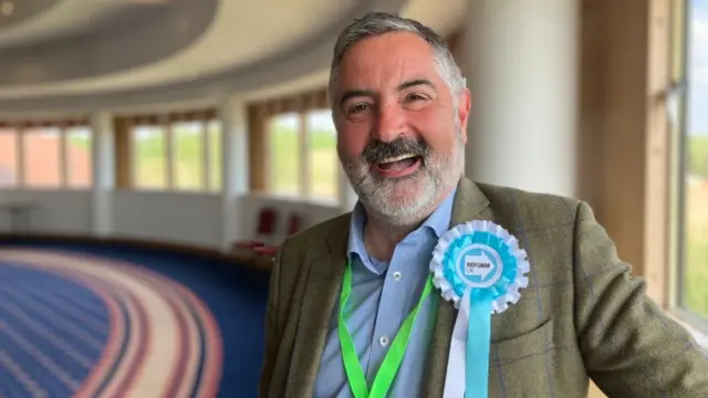 Reform UK's Stephen Potts, the new representative of Wealden East, smiling and looking directly at the camera.