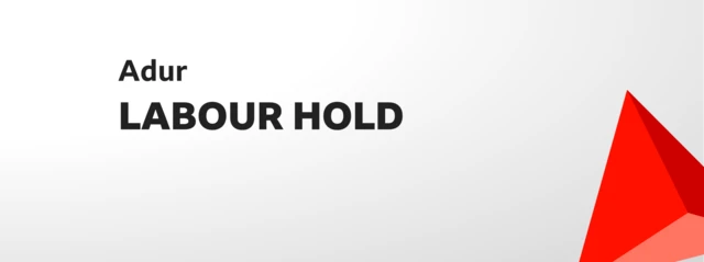 Graphic showing ADUR LABOUR HOLD